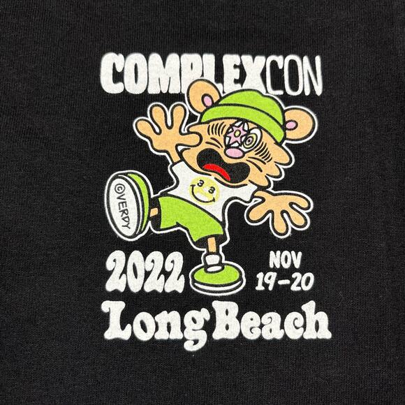 ComplexCon x Verdy Long Beach Black Tee T Shirt Men’s Sz XS NEW - Picture 4 of 5